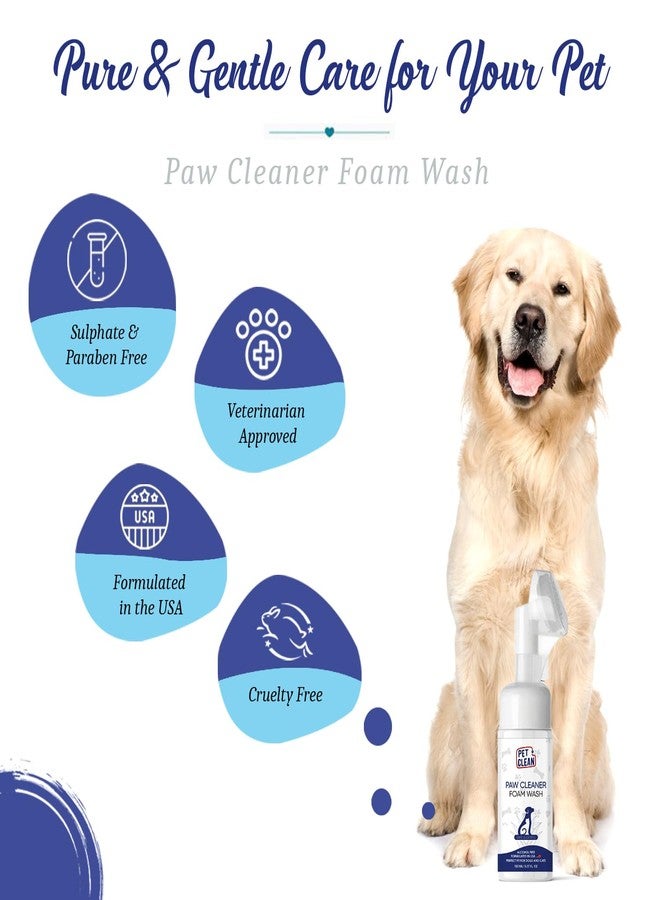 تنظيف الحيوانات الأليفة منظف مخالب الحيوانات الأليفة للقطط والكلاب والجراء مع رغوة تنظيف أقدام الحيوانات الأليفة وفرشاة سيليكون لسهولة التنظيف (150 مل، فراولة) - Image 4